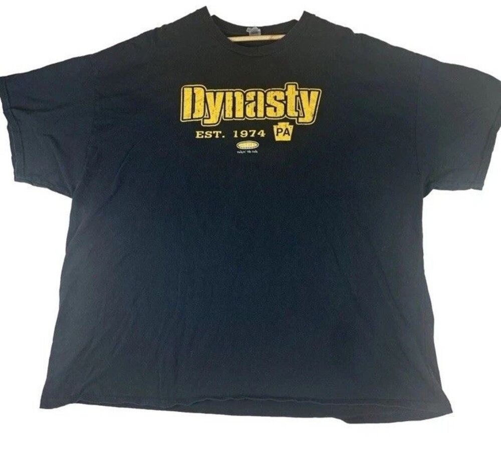 NFL Pittsburgh Steelers Dynasty Mens 2XL Three Rivers Beer 6 Pack Smack Talk Y2K - Picture 2 of 5